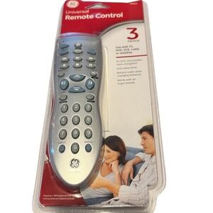 GE Universal Remote Control RM24912 TV,DVD,Cable or Satellite 3 Device NEW